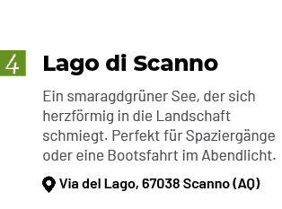 Lago di Scanno Ein smaragdgr ner See, der sich herzf rmig in die Landschaft schmiegt. Perfekt f r Spazierg nge oder e...
