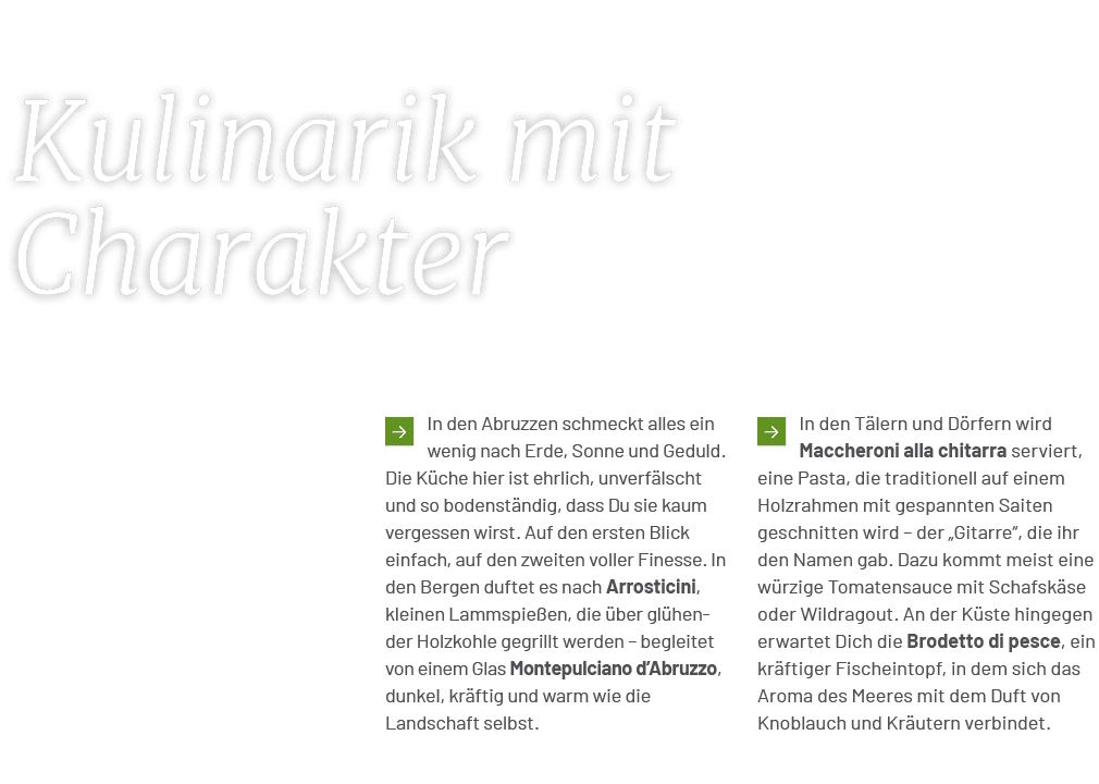 ￼In den T lern und D rfern wird Maccheroni alla chitarra serviert, eine Pasta, die traditionell auf einem Holzrahmen ...