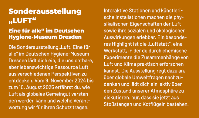 Sonderausstellung „Luft“ Eine f r alle“ im Deutschen Hygiene Museum Dresden Die Sonderausstellung „Luft. Eine f r all...