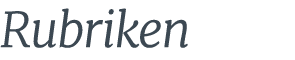 Rubriken