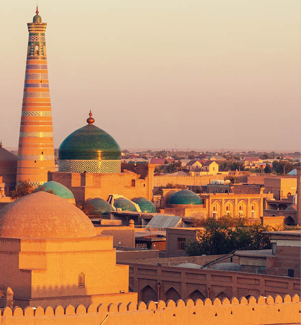 Ancient city of Khiva, Uzbekistan. UNESCO World Heritage