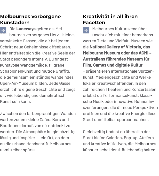Kreativit t in all ihren Facetten ￼Melbournes Kulturszene berrascht dich mit einer bemerkenswerten Tiefe und Vielfal...
