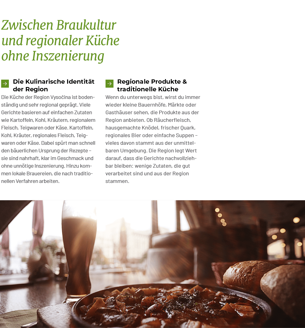 Zwischen Braukultur und regionaler K che ohne Inszenierung,￼Regionale Produkte & traditionelle K che Wenn du unterweg...