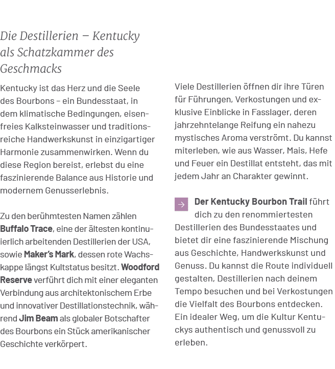 Viele Destillerien ffnen dir ihre T ren f r F hrungen, Verkostungen und exklusive Einblicke in Fasslager, deren jahr...