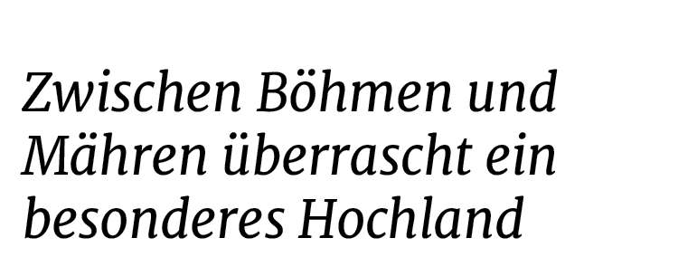 Zwischen B hmen und M hren berrascht ein besonderes Hochlan